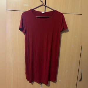 Garage Red T-Shirt Dress